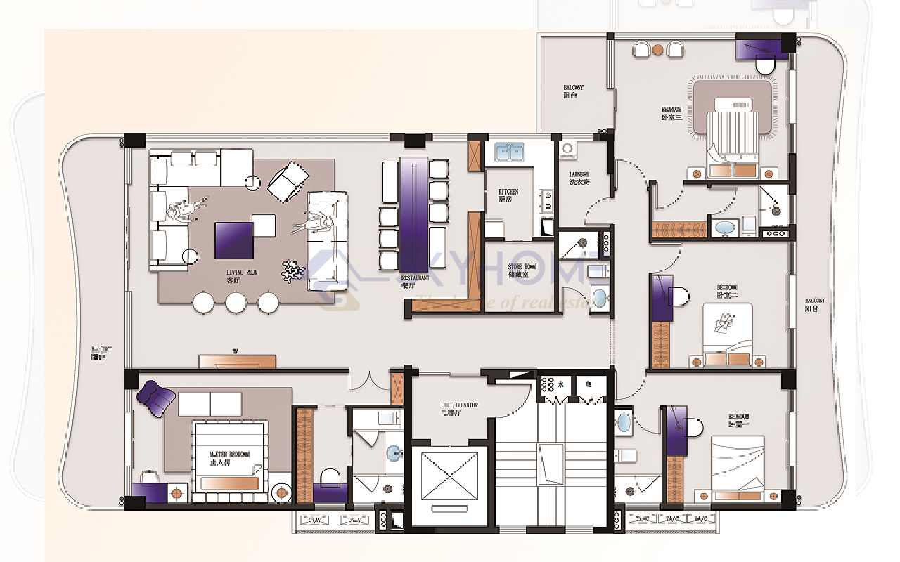 4 Bedroom Floor Plan B1