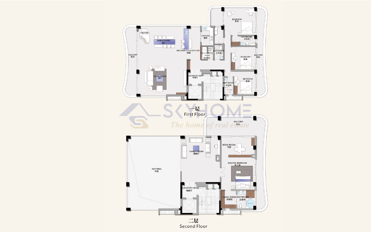 Duplex Penthouse  Floor Plan