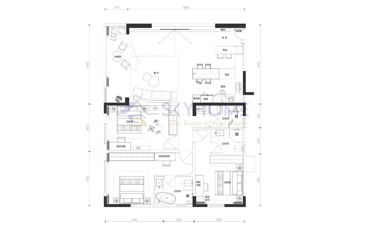 3 Bedroom Floor Plan