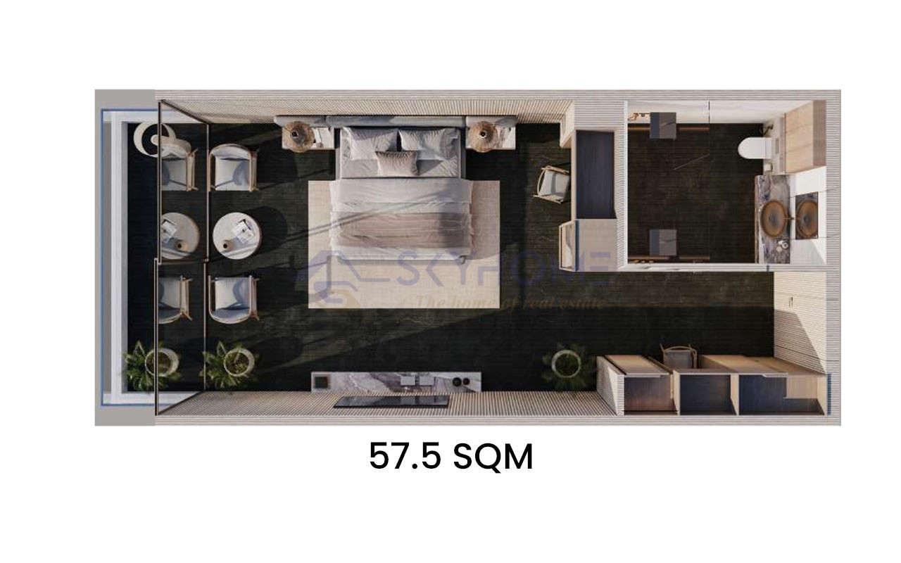 1 Bedroom Floor Plan